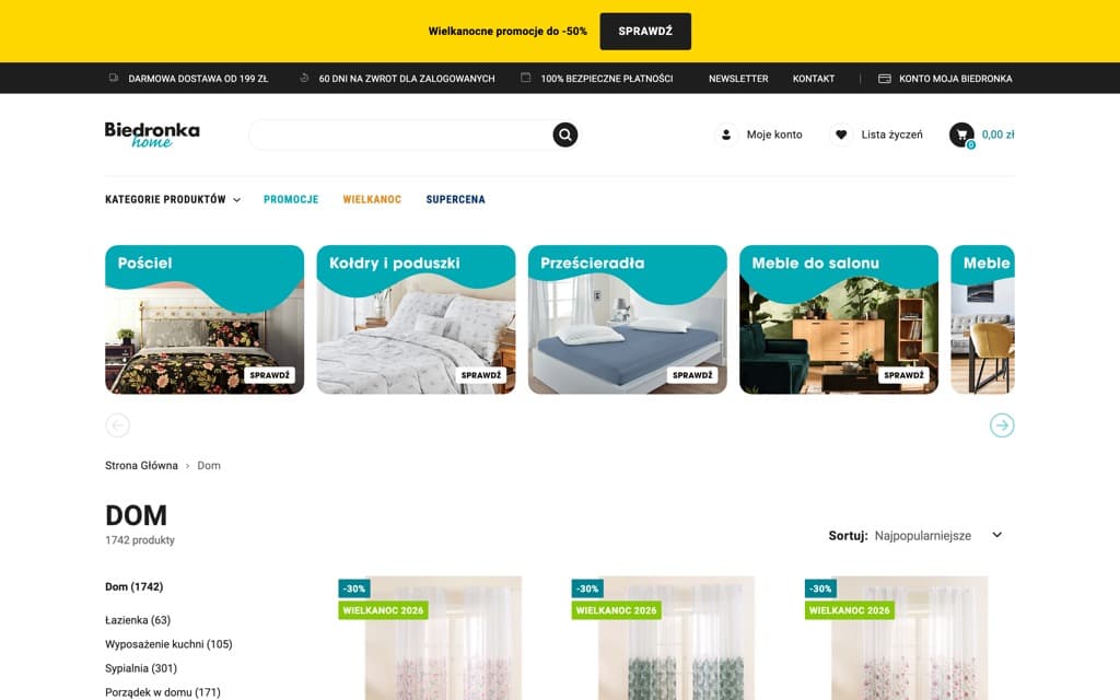 Screenshot biedronka.pl