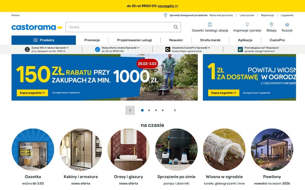 Screenshot castorama.pl