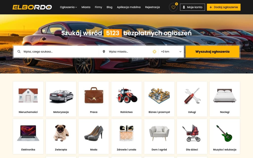 Screenshot elbordo.pl