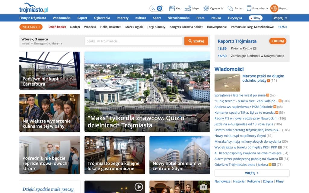 Screenshot trojmiasto.pl