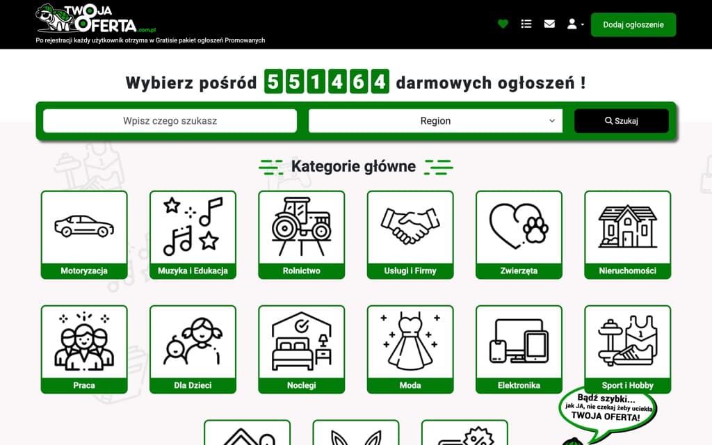 Screenshot twojaoferta.com.pl