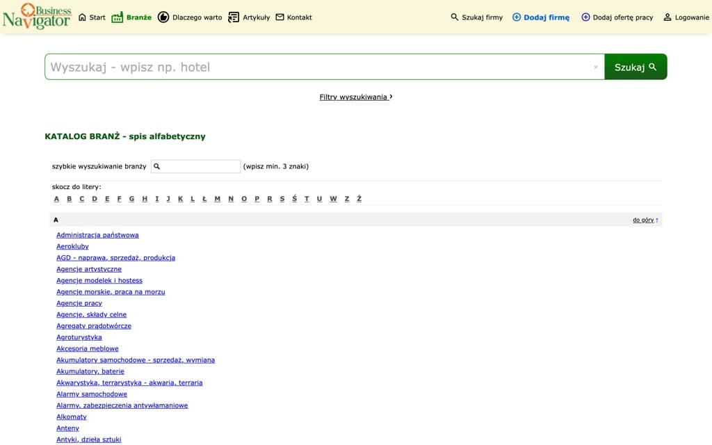 Screenshot baza-firm.com.pl