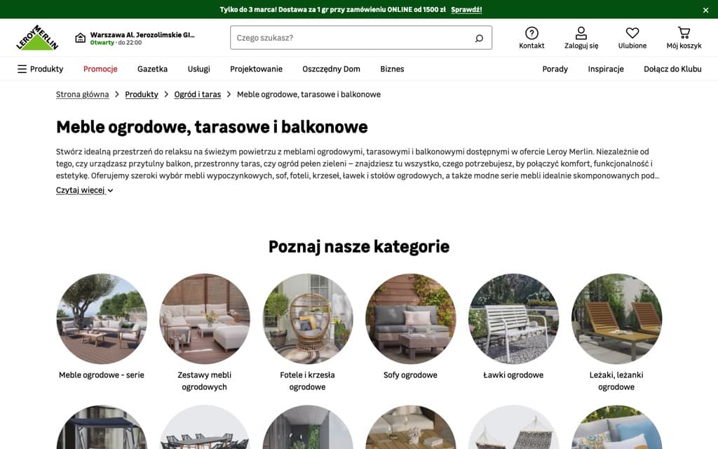 Screenshot leroymerlin.pl