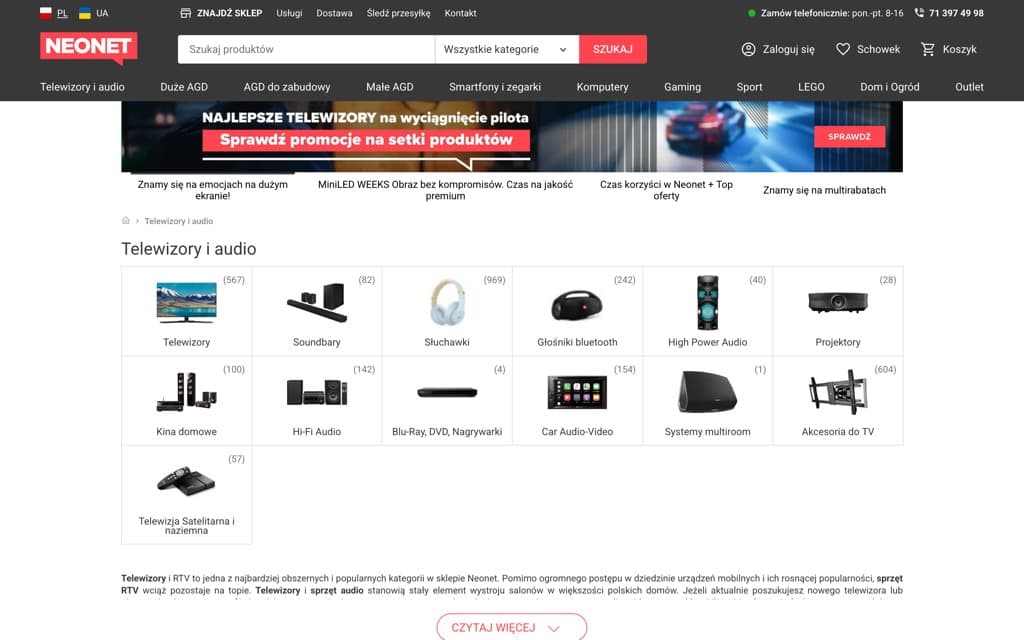 Screenshot neonet.pl