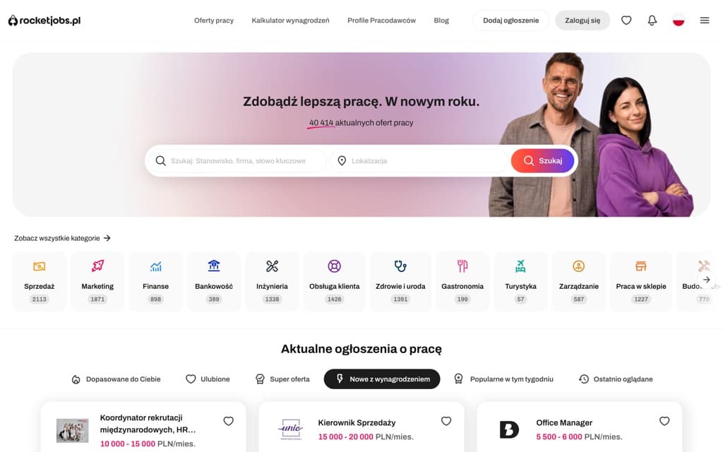 Screenshot rocketjobs.pl